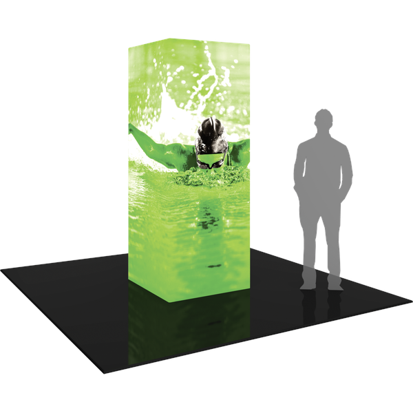 Formulate Backlit Four Sided Tower 03 Tension Fabric Structure