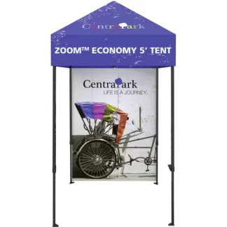Zoom Economy 5 Popup Tent Full Wall - Single Sided
