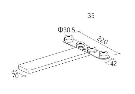 180 Degrees Half Base Foot