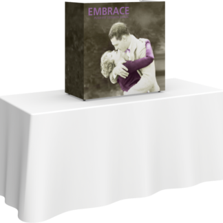 Embrace 2.5ft Square Tabletop Push-Fit Tension Fabric Display