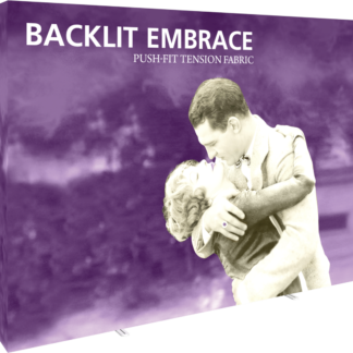 Embrace 10ft Backlit Full Height Push-Fit Tension Fabric Display