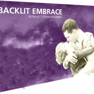 Embrace 12.5ft Backlit Full Height Push-Fit Tension Fabric Display