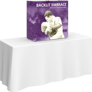 Embrace 2.5ft Backlit Tabletop Push-Fit Tension Fabric Display