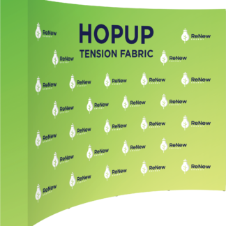Hopup 10ft Curved Full Height Tension Fabric Display