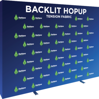 Hopup 10ft Backlit Straight Tension Fabric Display
