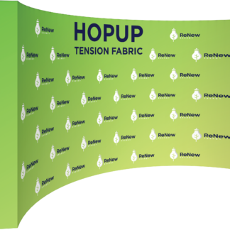Hopup 15ft Curved Full Height Tension Fabric Display