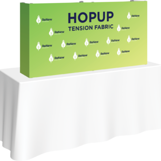 Hopup 5ft Straight Tabletop Tension Fabric Display