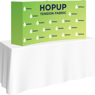 Hopup 5.5ft Curved Tabletop Tension Fabric Display