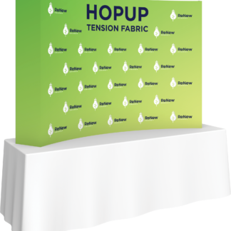 Hopup 7.5ft Curved Tabletop Tension Fabric Display