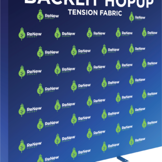 Hopup 7.5ft Backlit Straight Tension Fabric Display Kit