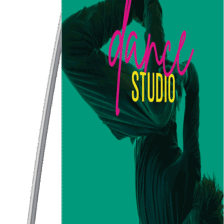 Lightning Spring Back Banner Stand