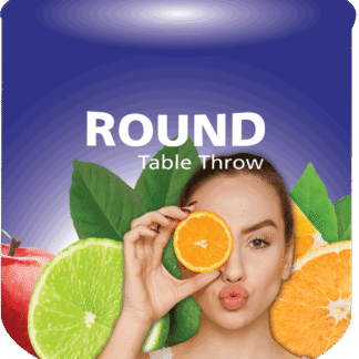 Round Premium Dye Sub Table Throw