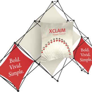 Xclaim 10ft 6 Quad Pyramid Fabric Popup Display Kit 02