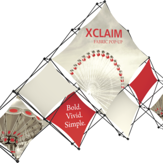 Xclaim 14ft 10 Quad Pyramid Fabric Popup Display Kit 03