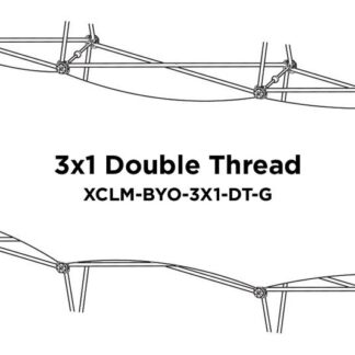 Xclaim (3×1 Quad) Double Thread Fabric Popup Display Graphic