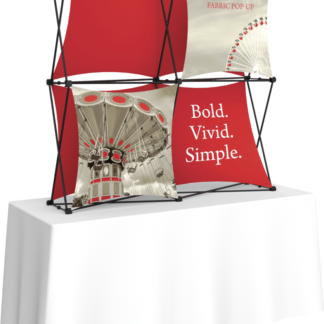 Xclaim 5ft Tabletop Fabric Popup Display Kit 01